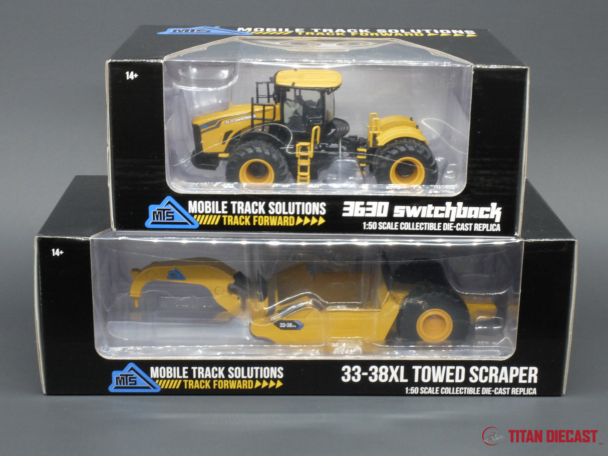 1/50 Scale SpecCast MTS 3630 Switchback Tractor w/ 33-38XL Scraper