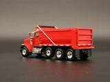 1/50 Scale Custom First Gear Peterbilt 367 Tri Axle Dump Truck - Red