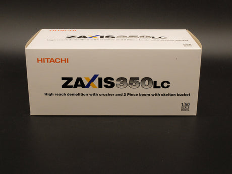 1/50 Scale Shinsei Hitachi ZX350LCK High Reach Demo Excavator