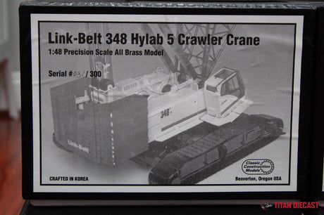 1/48 Scale CCM Brass Link Belt 348 Crawler Cranes - Assorted Versions
