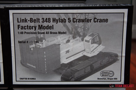 1/48 Scale CCM Brass Link Belt 348 Crawler Cranes - Assorted Versions