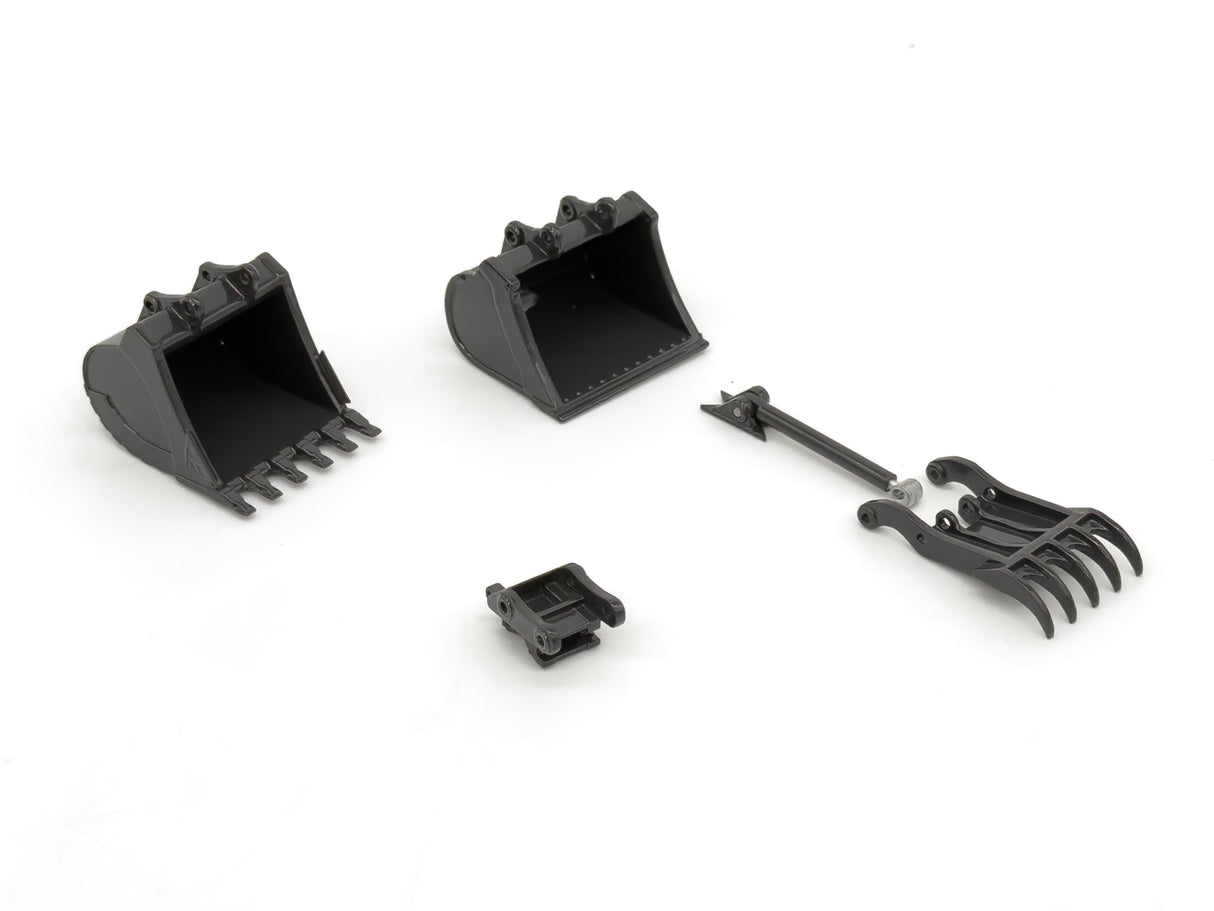 1/50 Scale Bucket Set for 35 Ton Excavators - Dark Gray