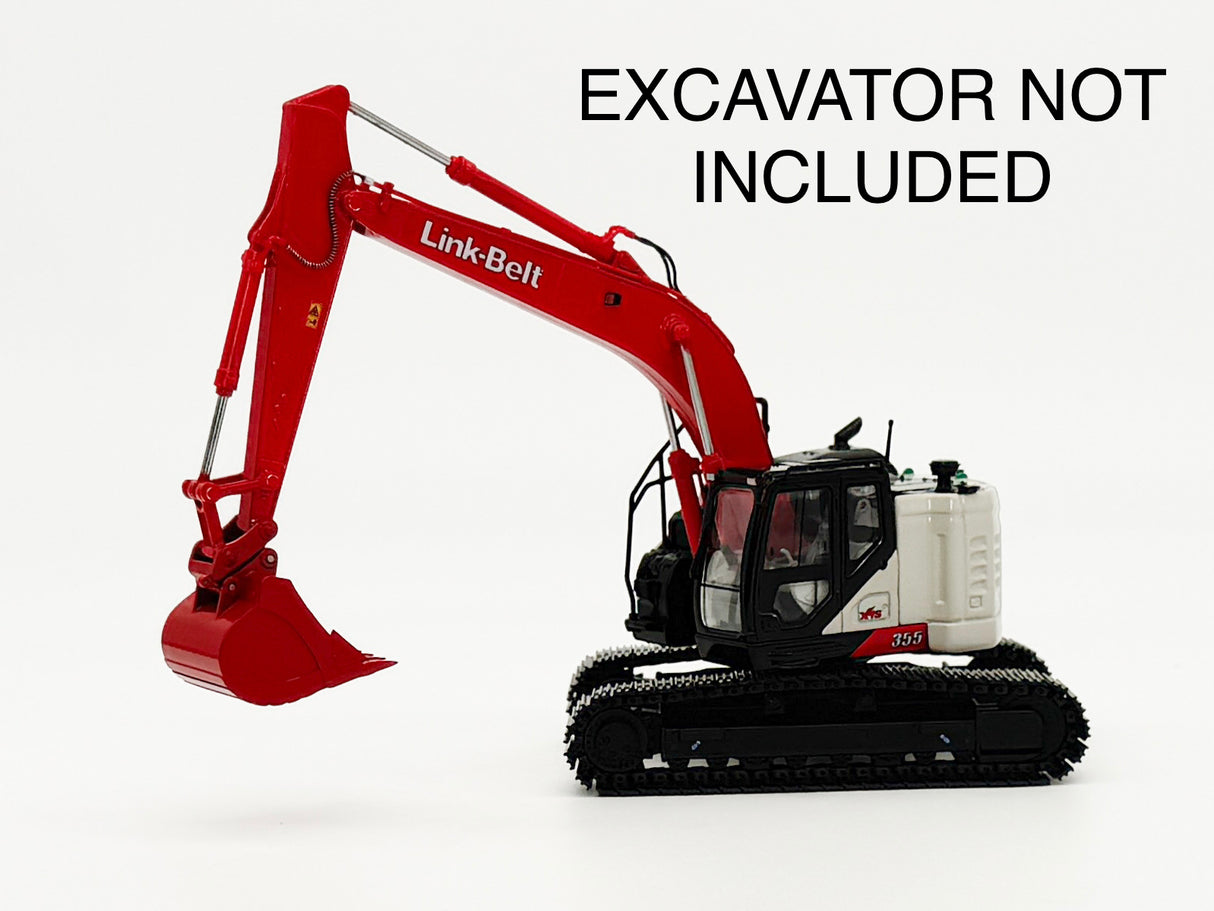 1/50 Scale Coupler and Bucket for Link Belt 355X4S Excavator