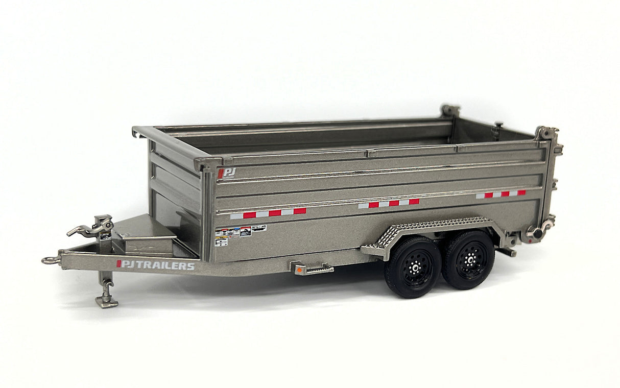 1/50 Scale Weiss Brothers PJ Trailers Dump Trailer - Silver