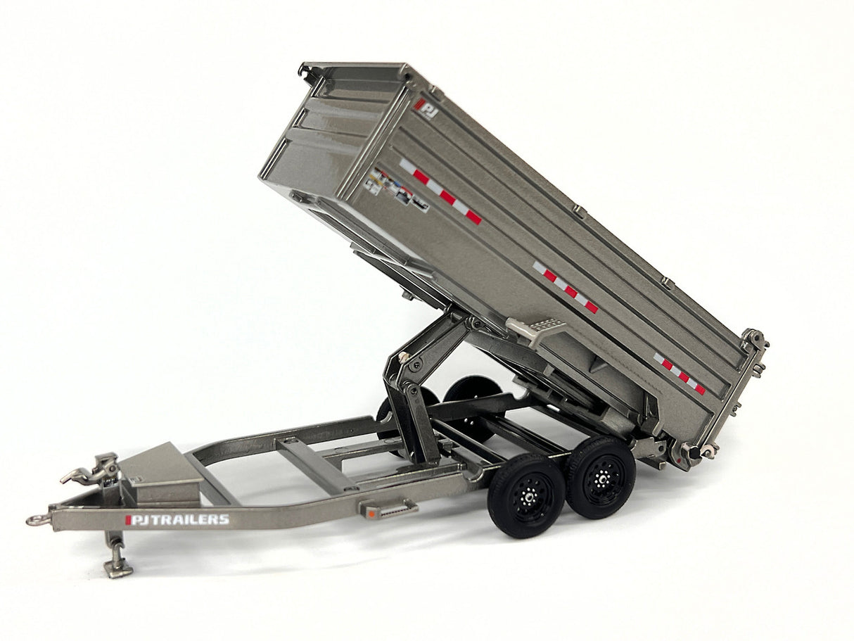 1/50 Scale Weiss Brothers PJ Trailers Dump Trailer - Silver