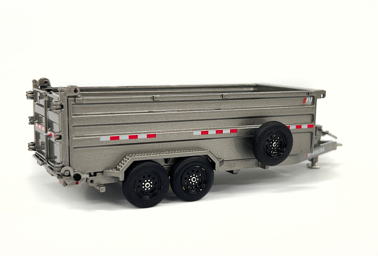 1/50 Scale Weiss Brothers PJ Trailers Dump Trailer - Silver