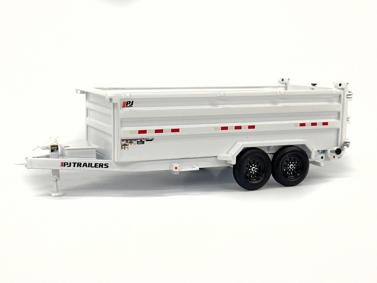 1/50 Scale Weiss Brothers PJ Trailers Dump Trailer - White