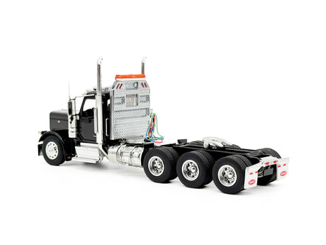 1/50 Scale Diecast Masters Peterbilt 589 Tri Axle Tractor - Black