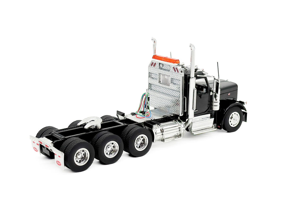1/50 Scale Diecast Masters Peterbilt 589 Tri Axle Tractor - Black
