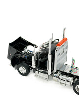 1/50 Scale Diecast Masters Peterbilt 589 Tri Axle Tractor - Black