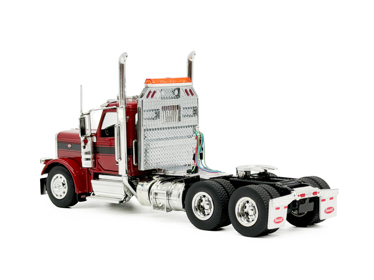 1/50 Scale Diecast Masters Peterbilt 589 Tandem Axle Tractor - Legendary Red
