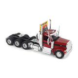 1/50 Scale Diecast Masters Peterbilt 589 Tri-Axle Tractor - Legendary Red
