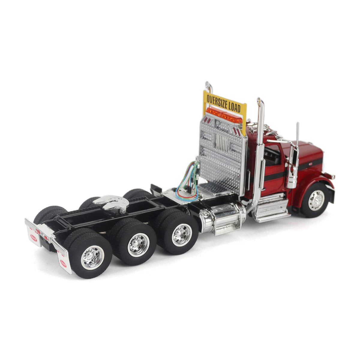 1/50 Scale Diecast Masters Peterbilt 589 Tri-Axle Tractor - Legendary Red