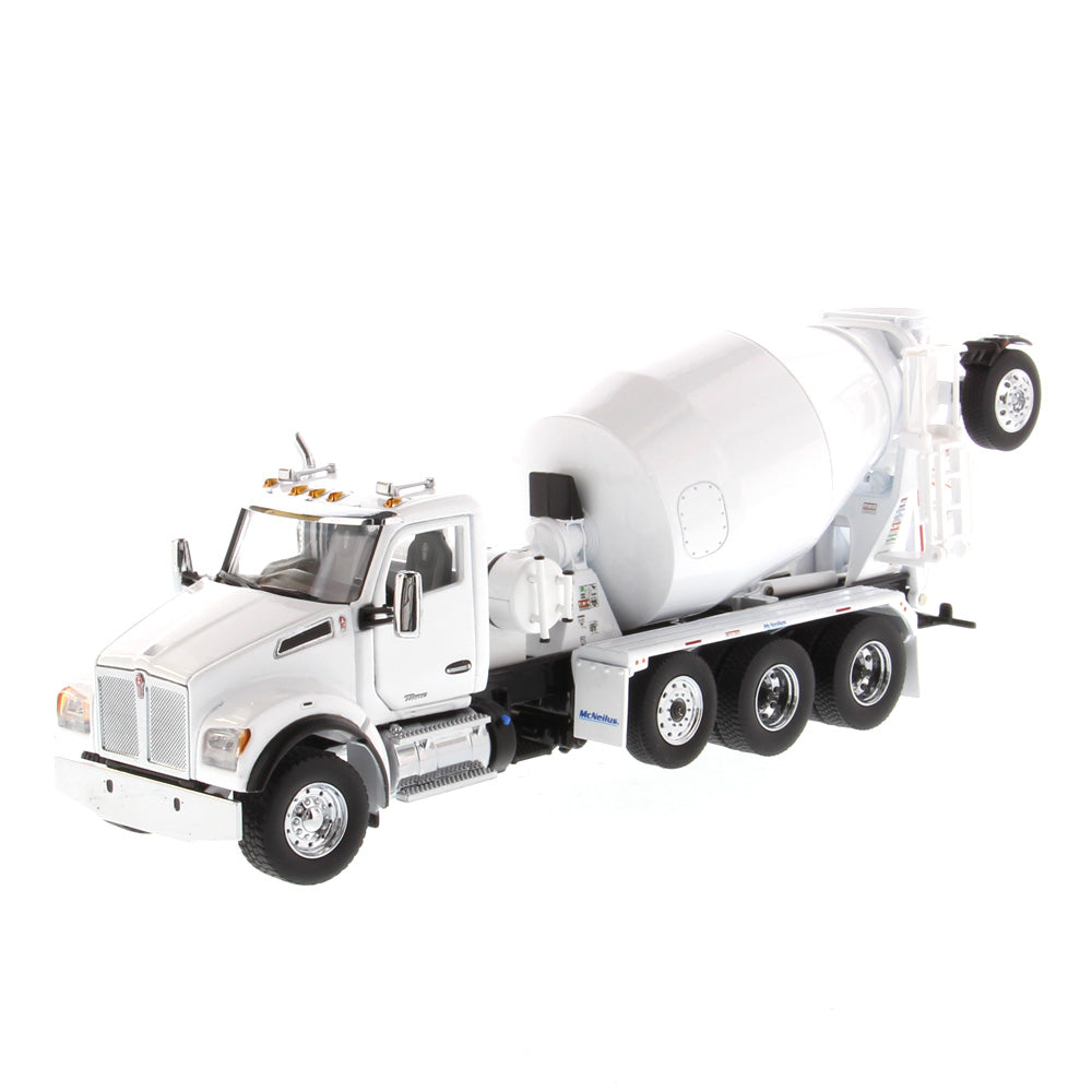 1/50 Scale Kenworth T880 SBFA with McNeilus BridgeMaster Mixer - White