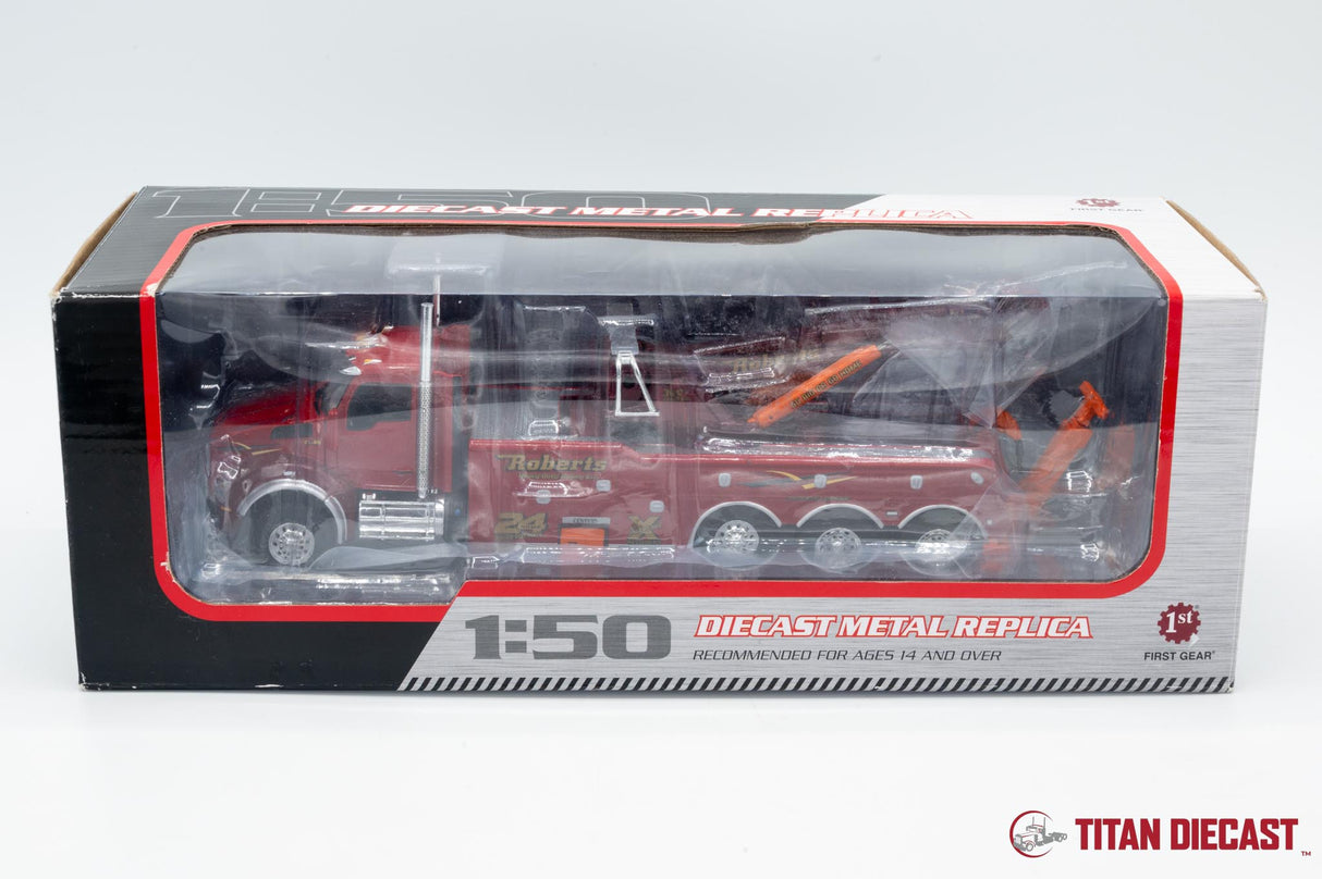 1/50 Scale First Gear Kenworth T880 Rotator - Roberts Towing