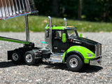 Titan Diecast Custom - 1/50 Scale Kenworth T880 w/ East Dump Trailer - Black/Green/Chrome