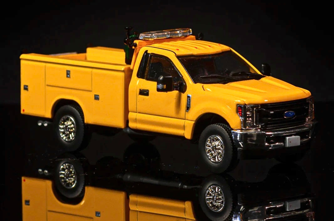 1/50 Scale Tonkin Replicas Ford F350 Service Truck - Yellow
